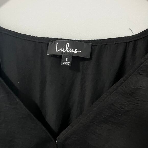 Lulus Ain’t It Grand Black Romper Size Small - Picture 3 of 8